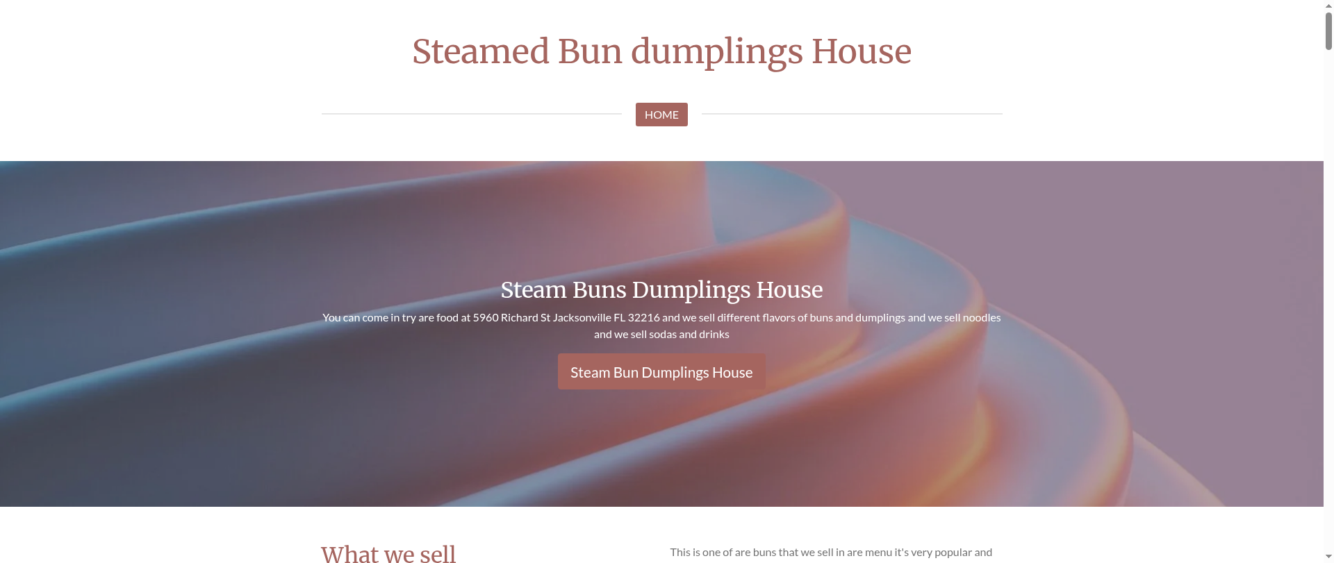 Screenshot of steamed-bun-dumplings-house.com