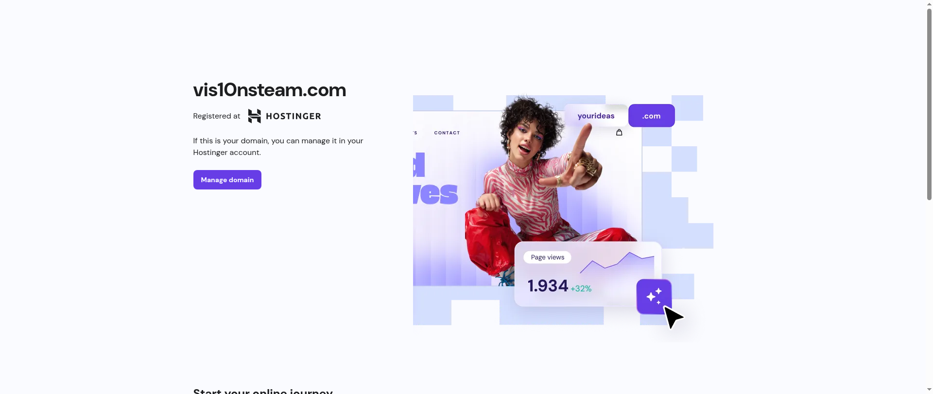 Screenshot of vis10nsteam.com
