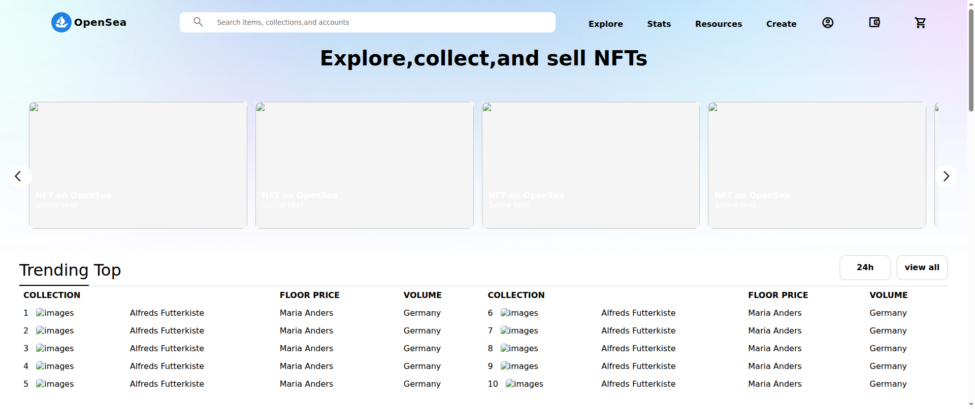 Screenshot of opensea-six.vercel.app