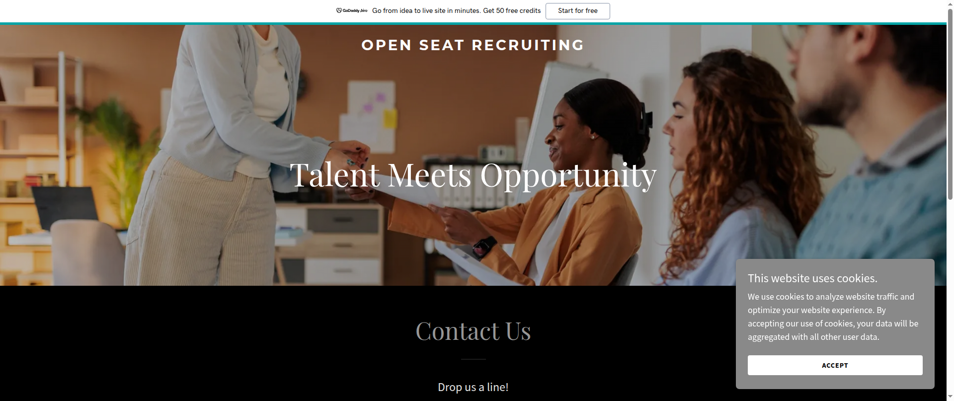 Screenshot of openseatrecruiting.com