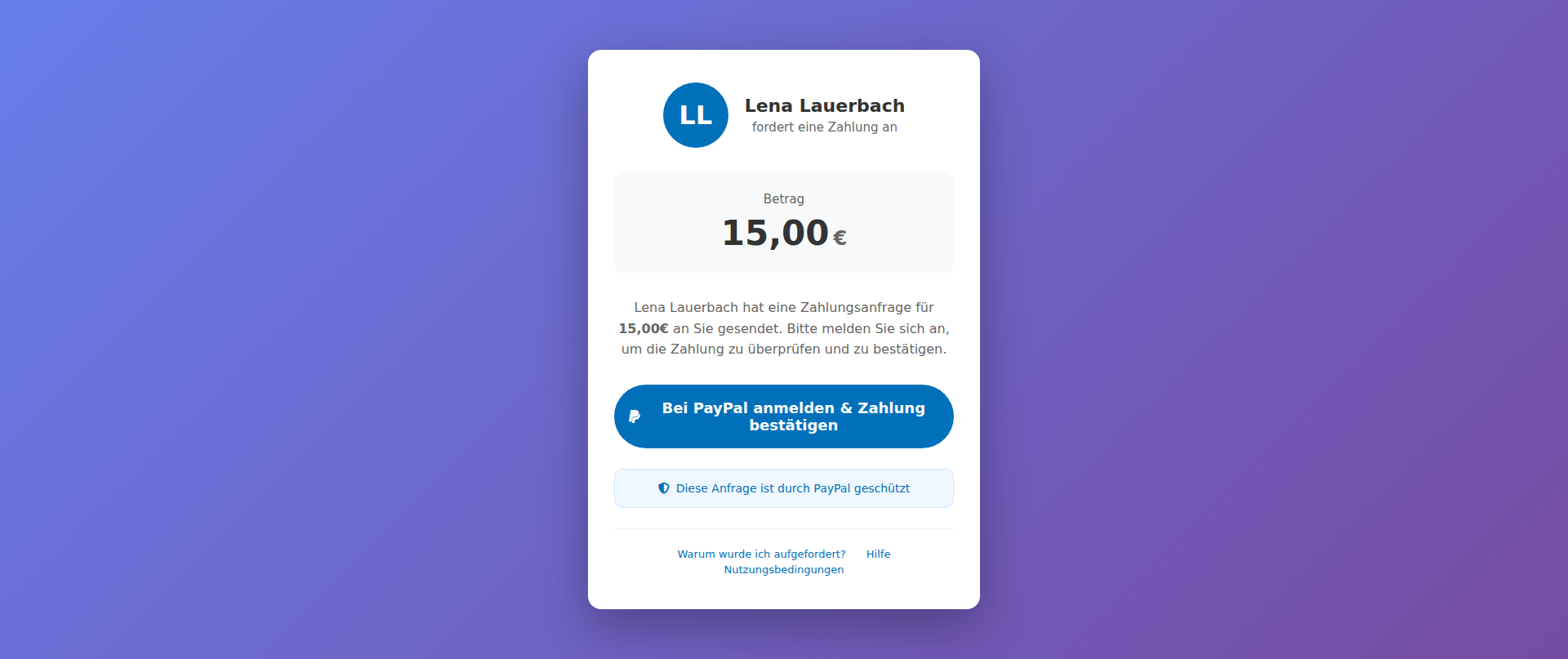 Screenshot of paylink-paypal.com