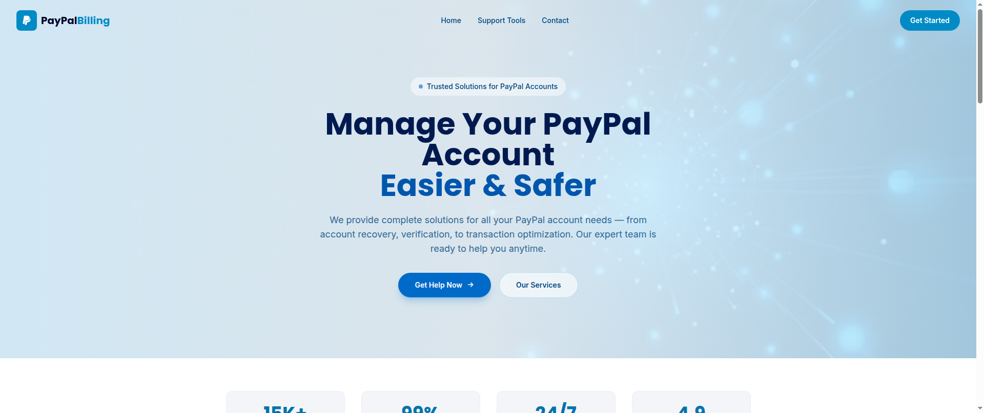 Screenshot of paypalbillingteam.net