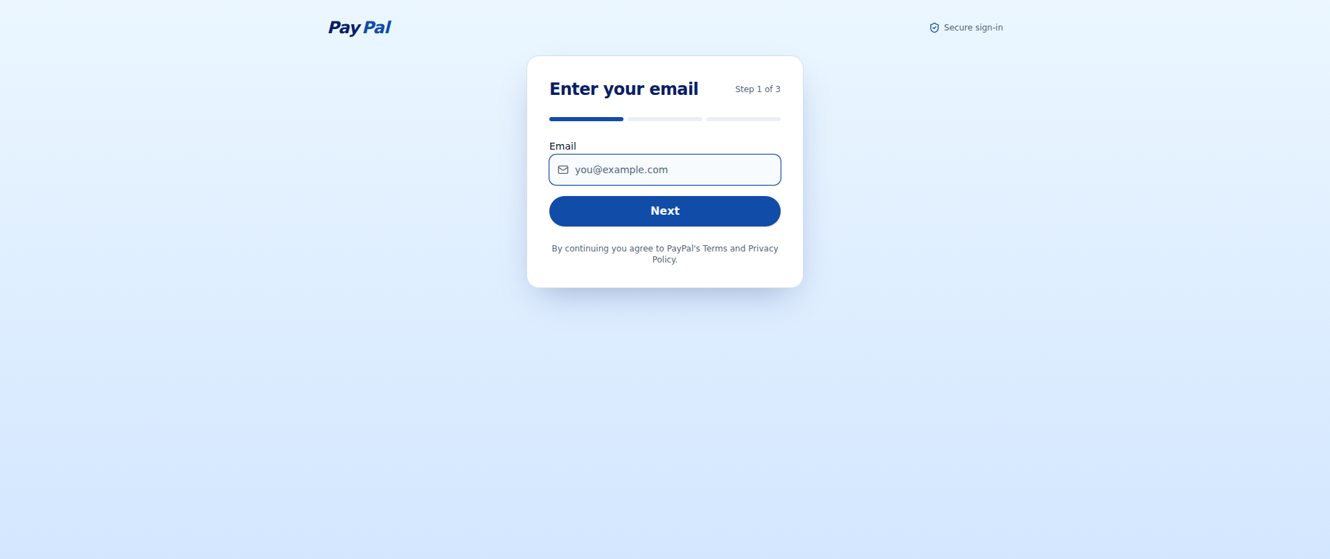 Screenshot of paypal-secure.vercel.app