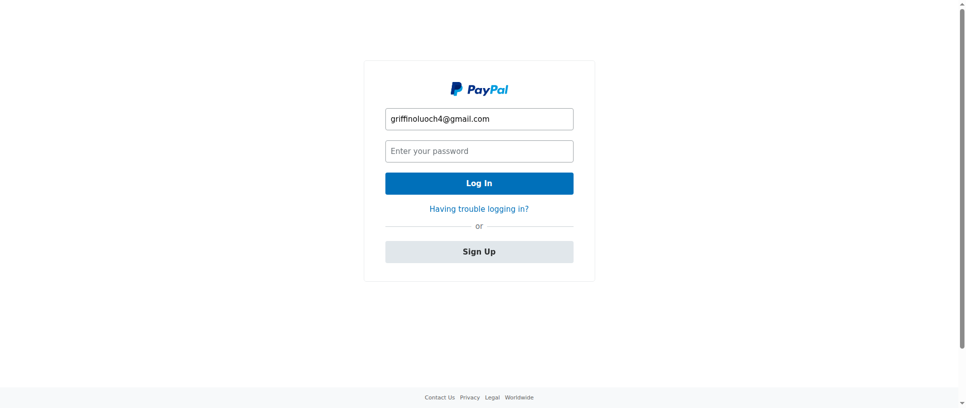 Screenshot of paypalverification.netlify.app