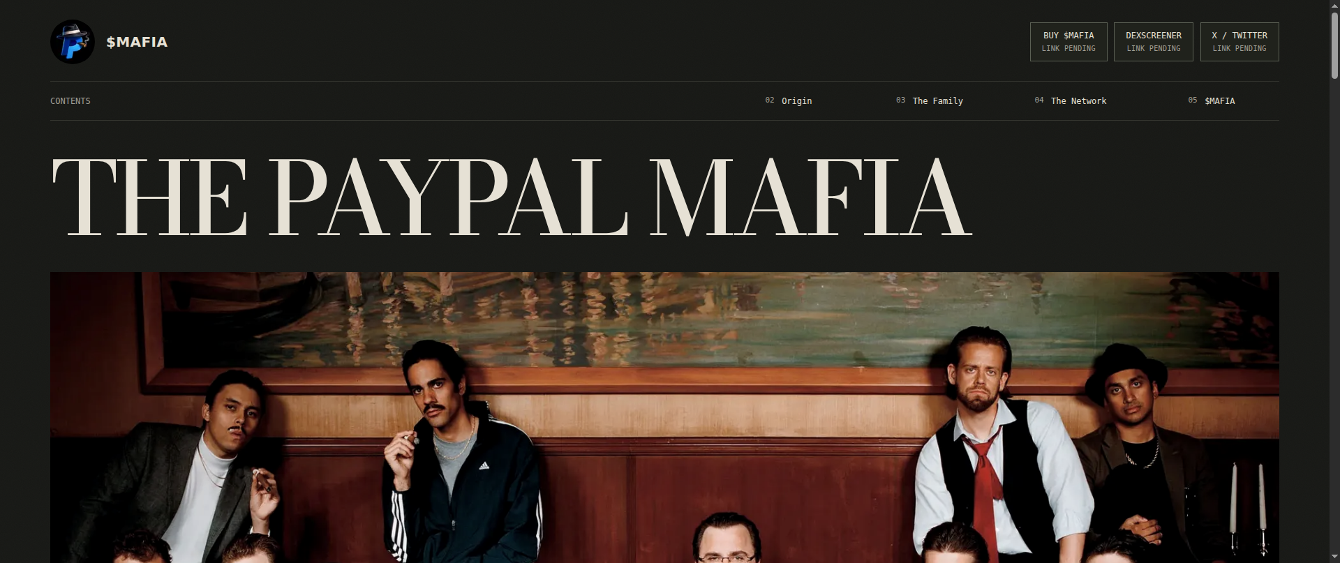 Screenshot of paypalmafiacoin.com