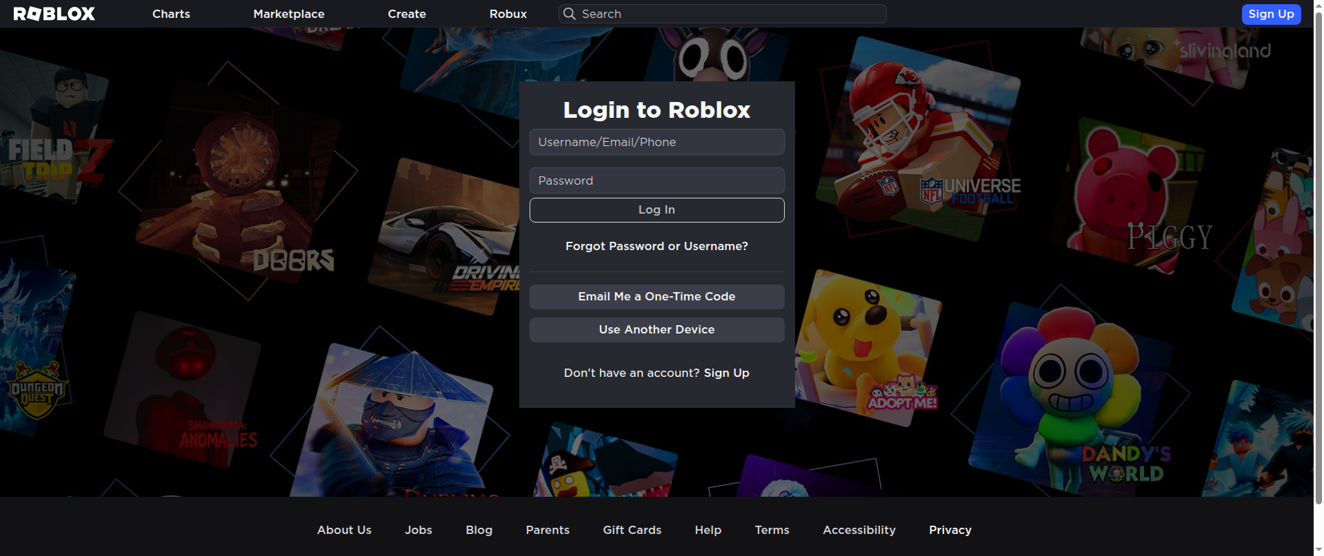 Screenshot of https-roblox.com