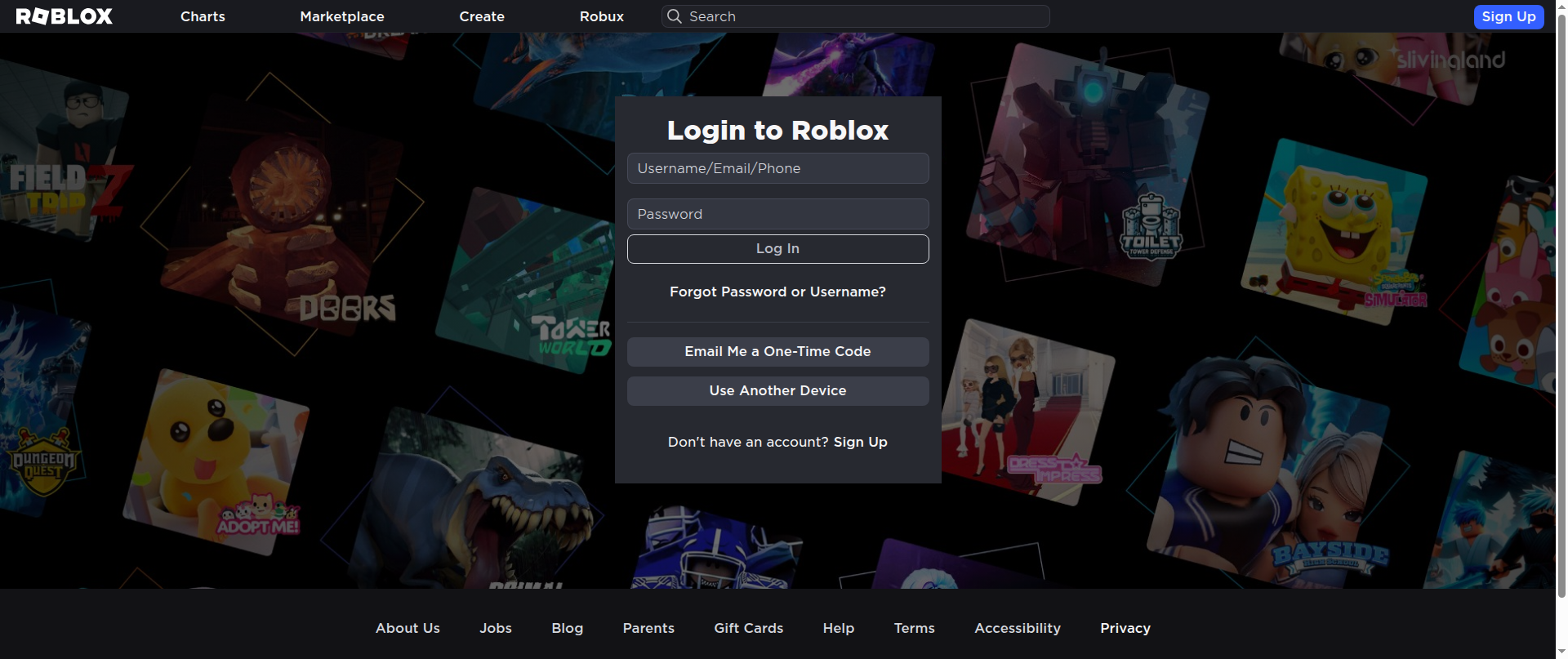 Screenshot of htttps-www-roblox.co