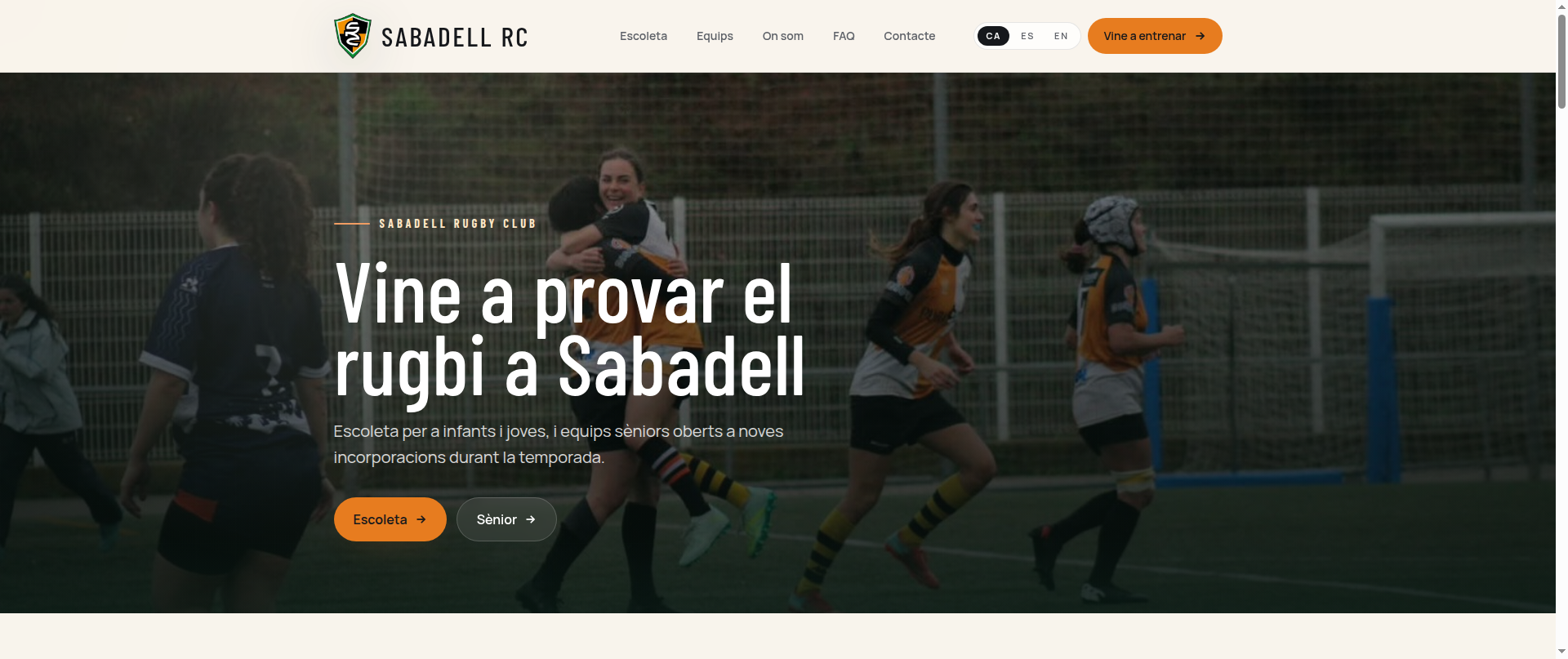 Screenshot of sabadellrc.com