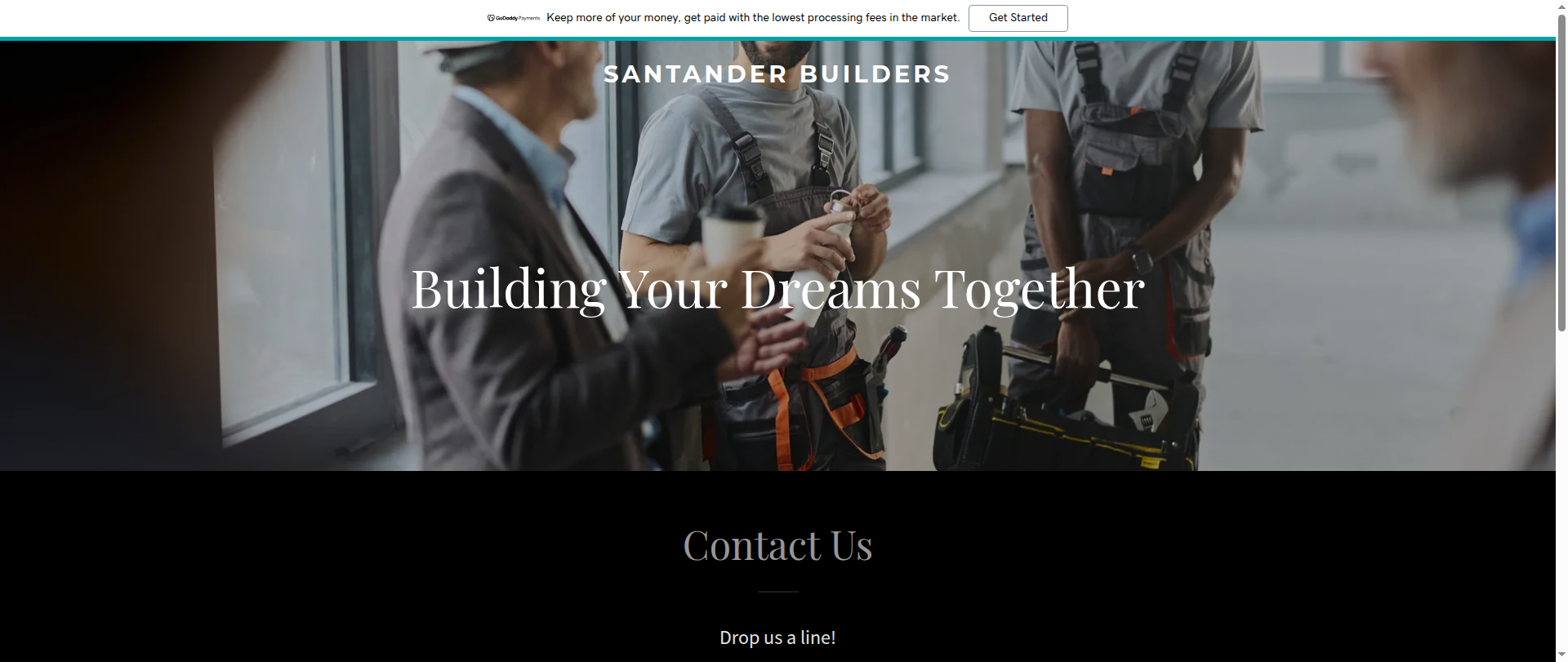 Screenshot of santanderbuilders.com