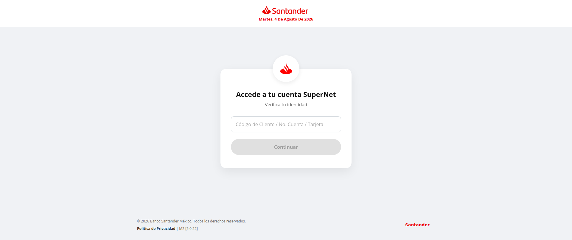 Screenshot of santander2026.dothome.co.kr
