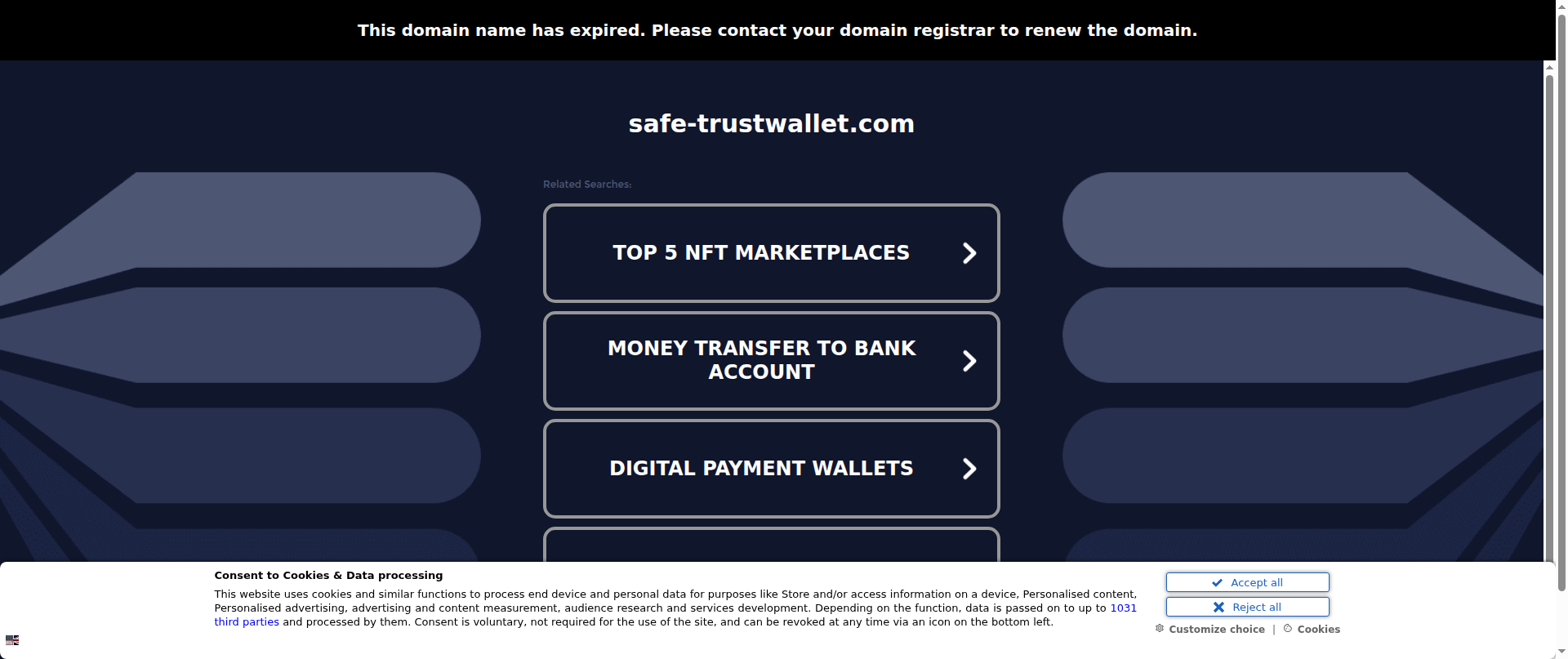 Screenshot of santander-daten.com