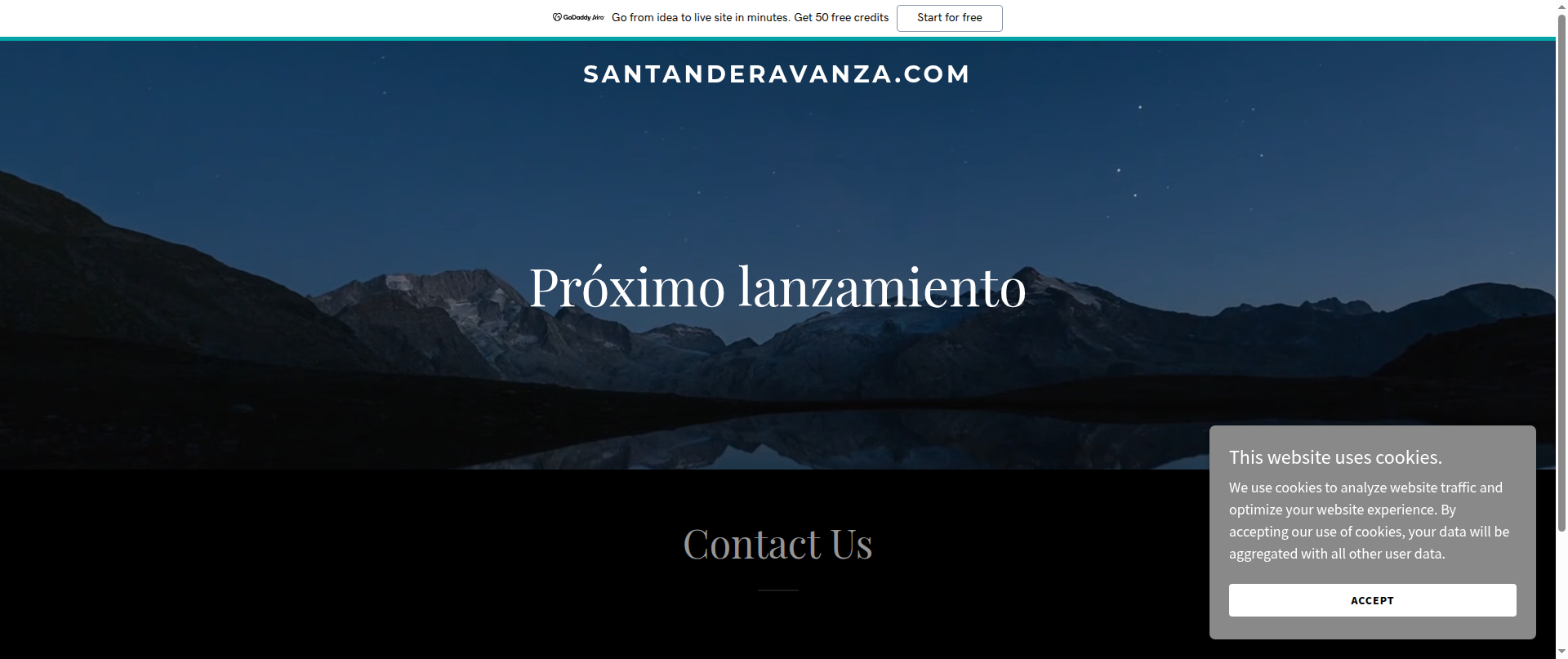 Screenshot of santanderavanza.com