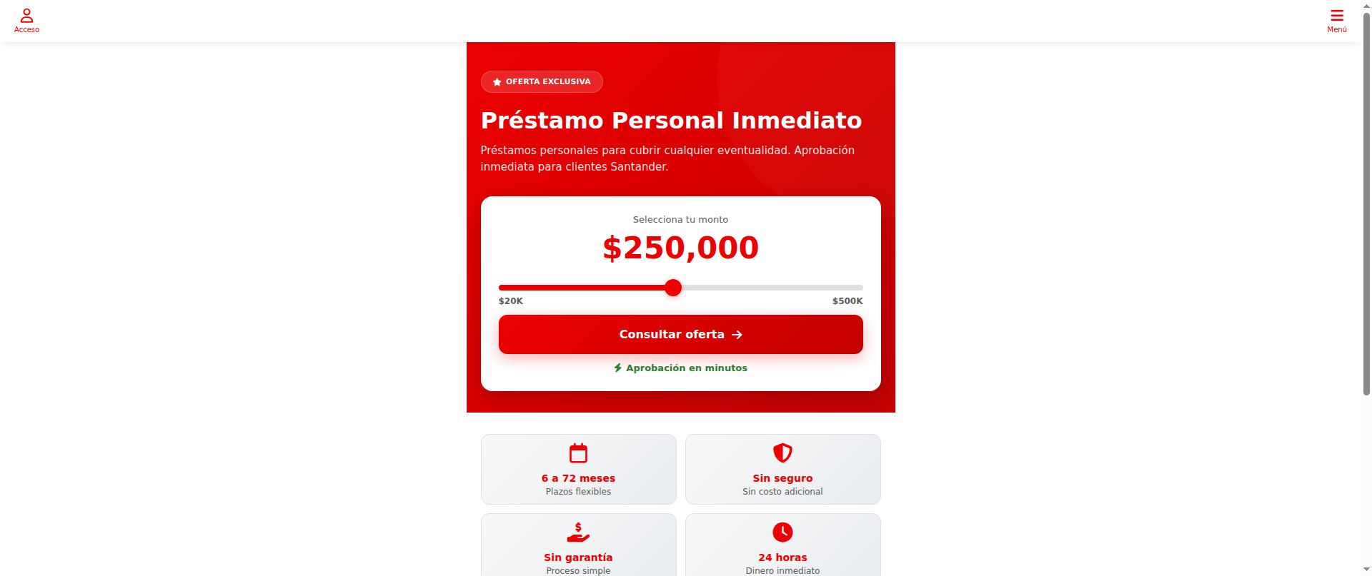 Screenshot of santander-remaster-whats-fb.vercel.app