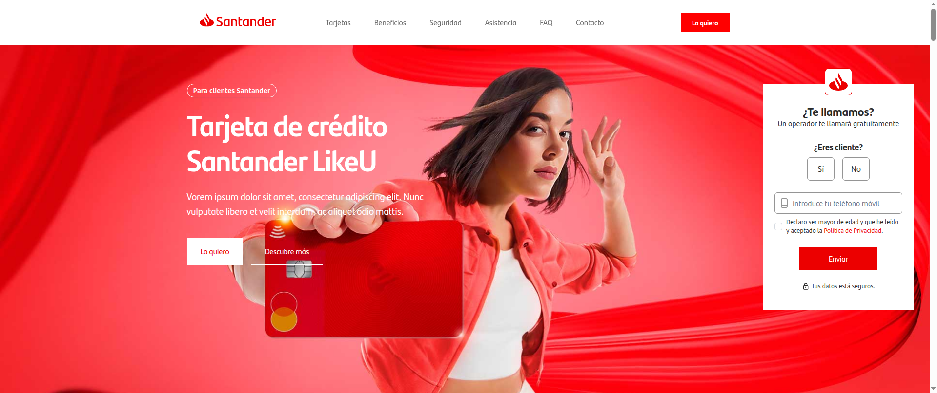 Screenshot of leia-santander.vercel.app