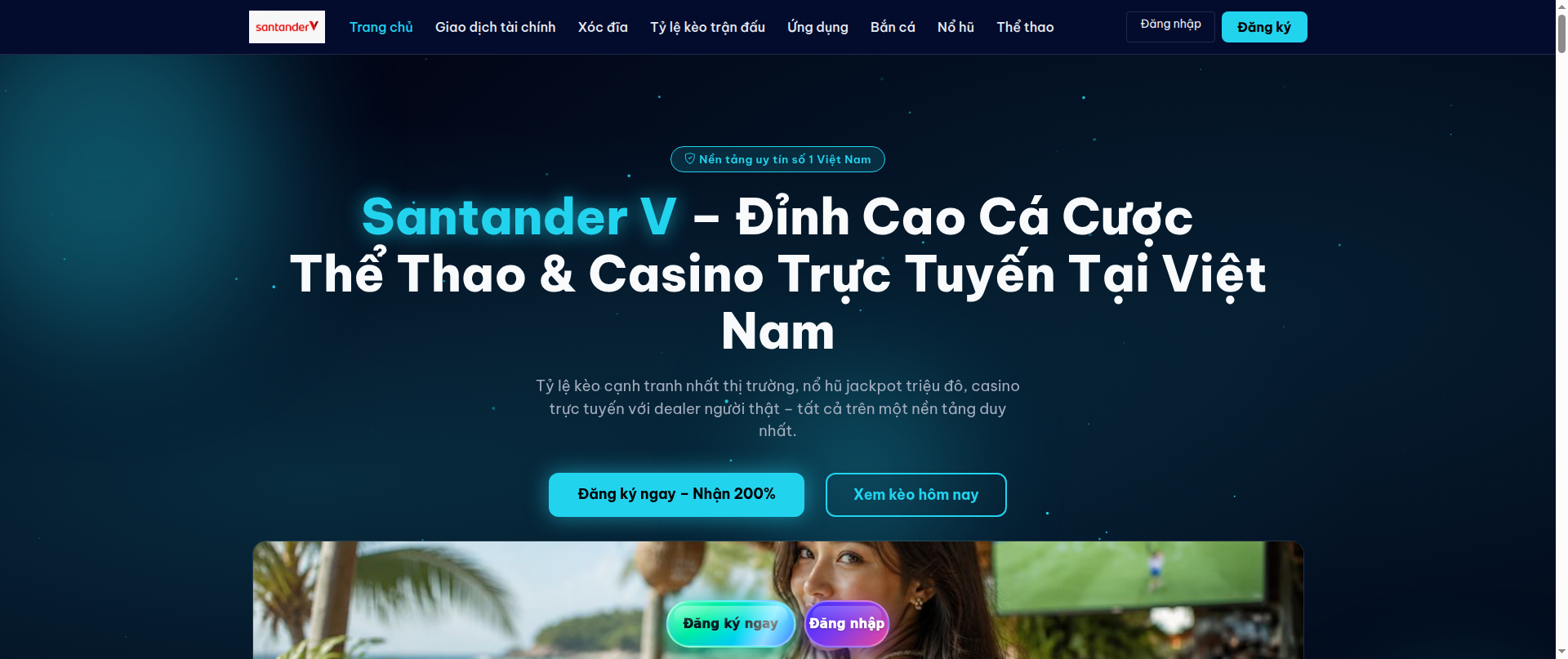 Screenshot of santanderv.com