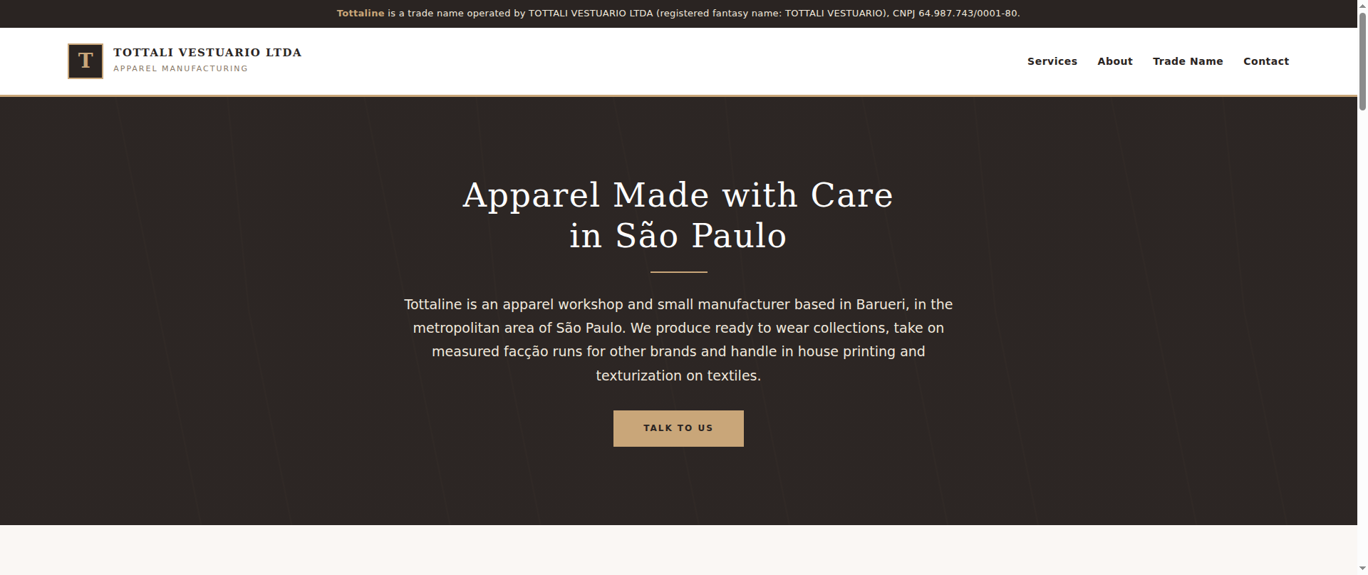 Screenshot of tottaline.online