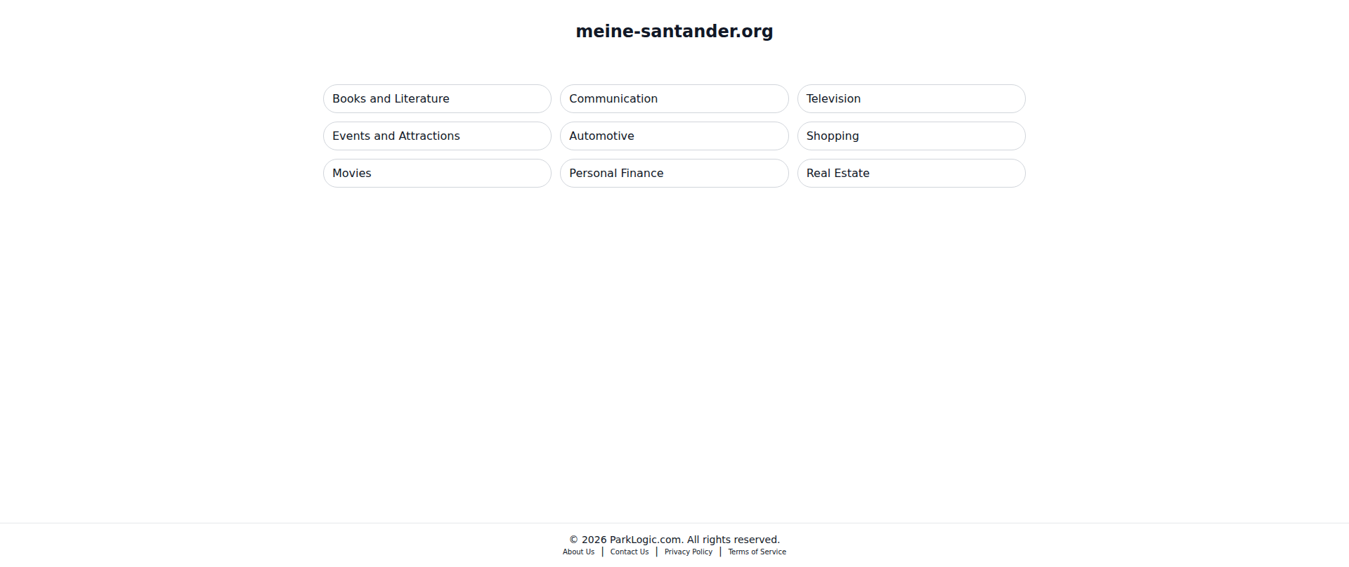 Screenshot of meine-santander.org