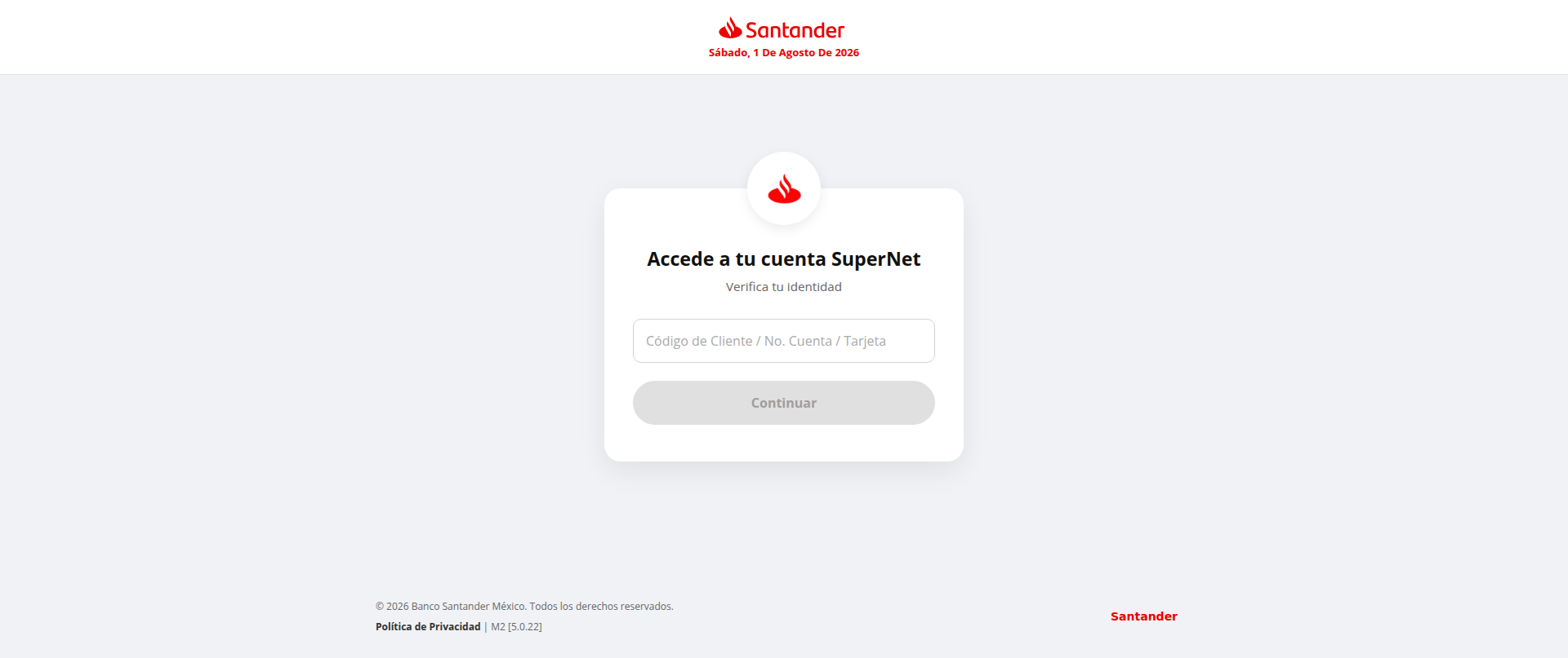 Screenshot of santandermx.dothome.co.kr