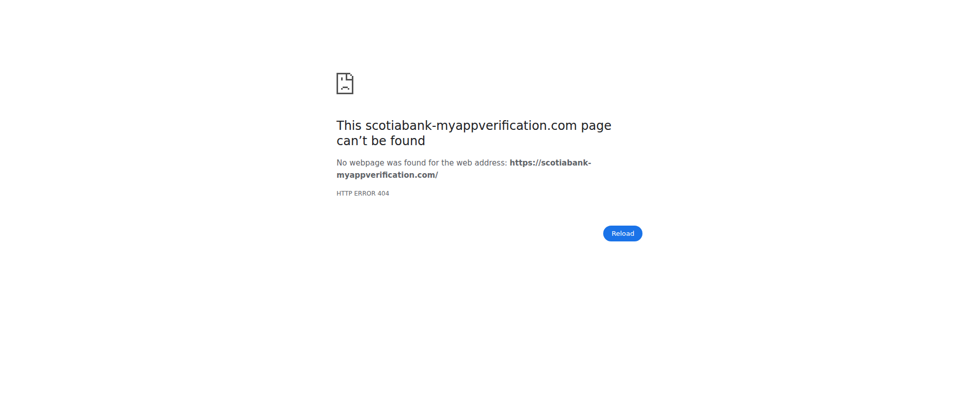 Screenshot of scotiabank-myappverification.com