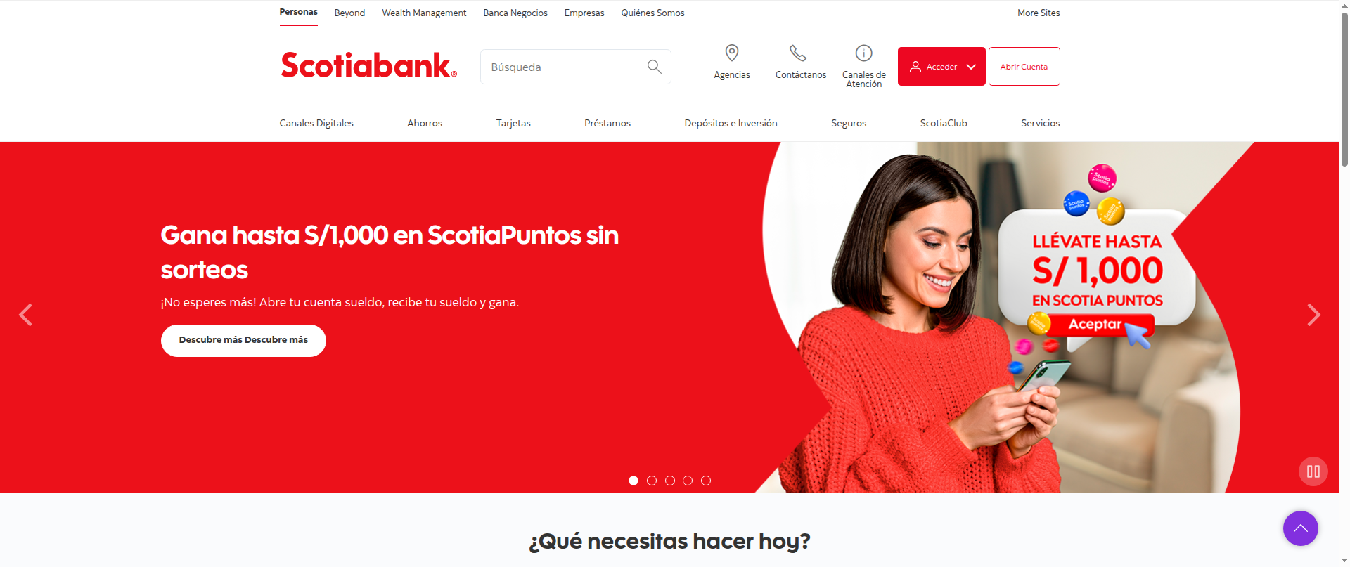 Screenshot of scotiabank.net.pe