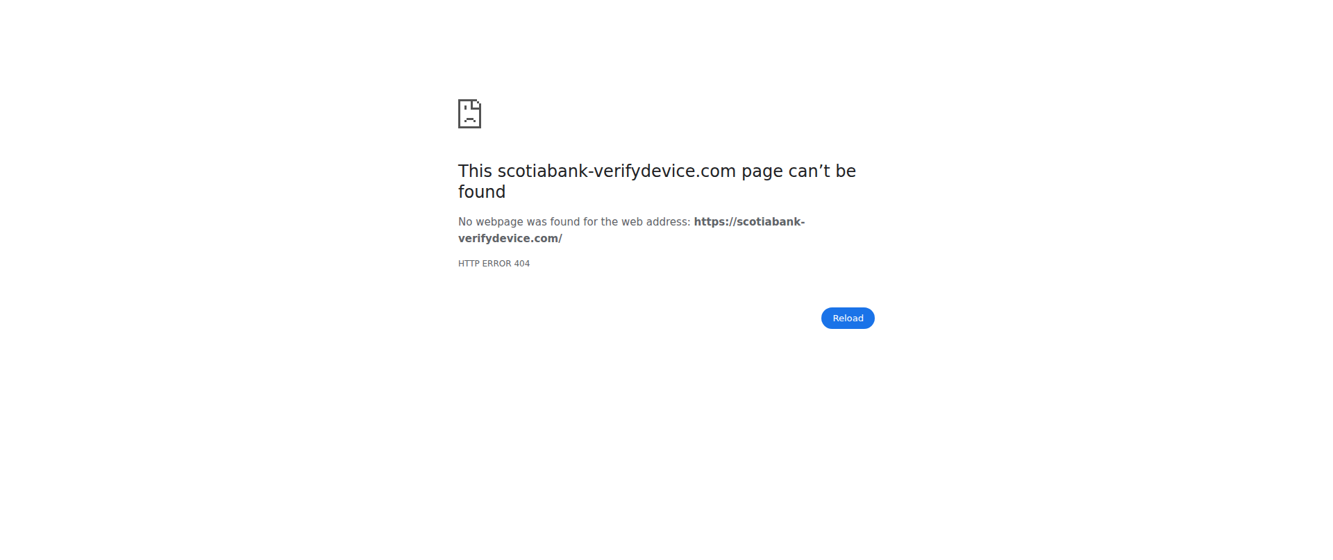 Screenshot of scotiabank-verifydevice.com