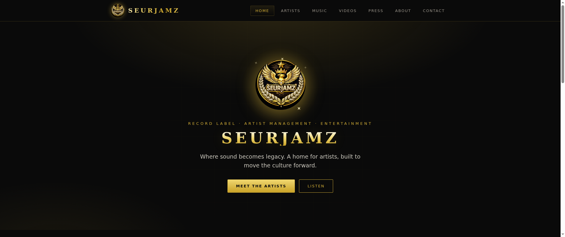 Screenshot of seurjamz.com