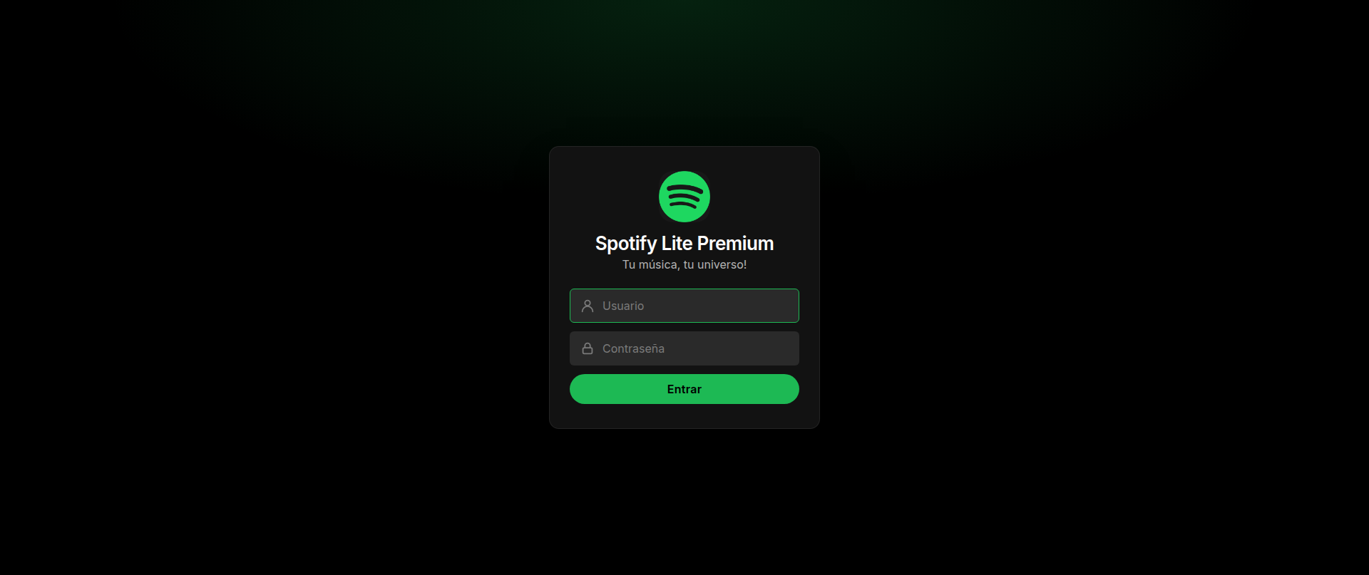 Screenshot of app.spotifylite.online