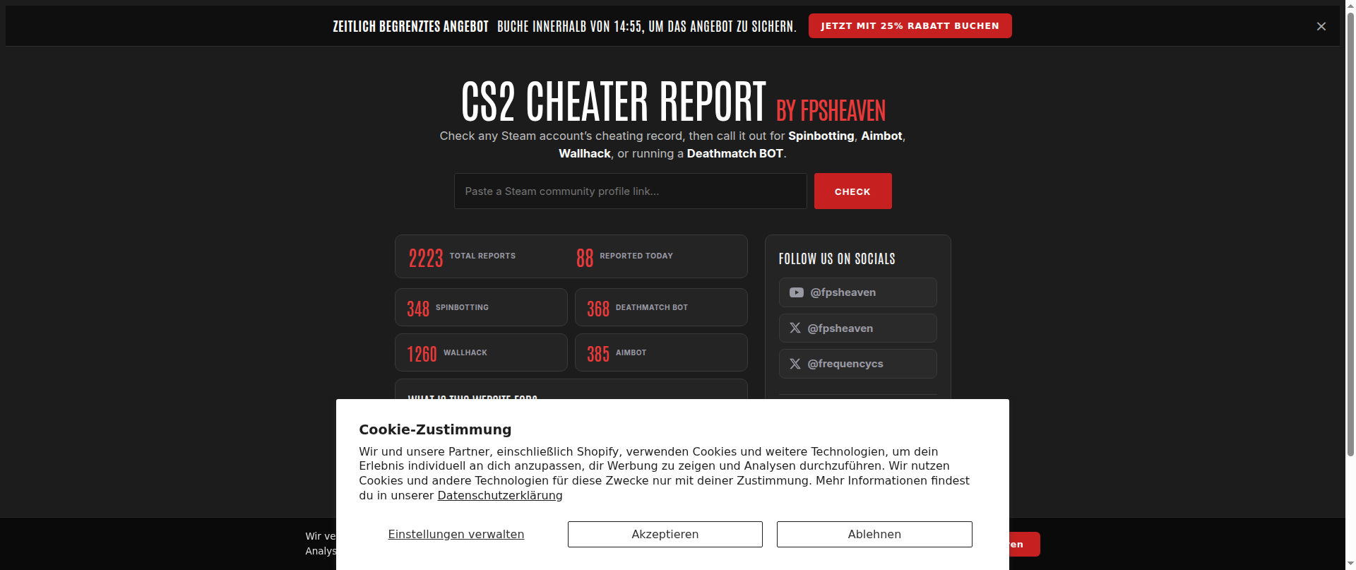 Screenshot of steamcommunity.sex