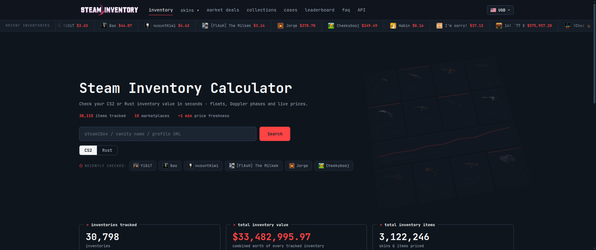 Screenshot of steamcommunity.money
