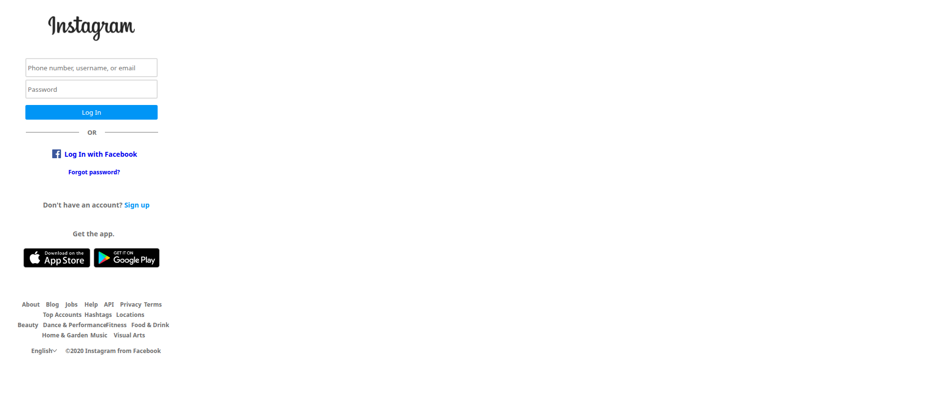 Screenshot of instagram-login-clone.vercel.app