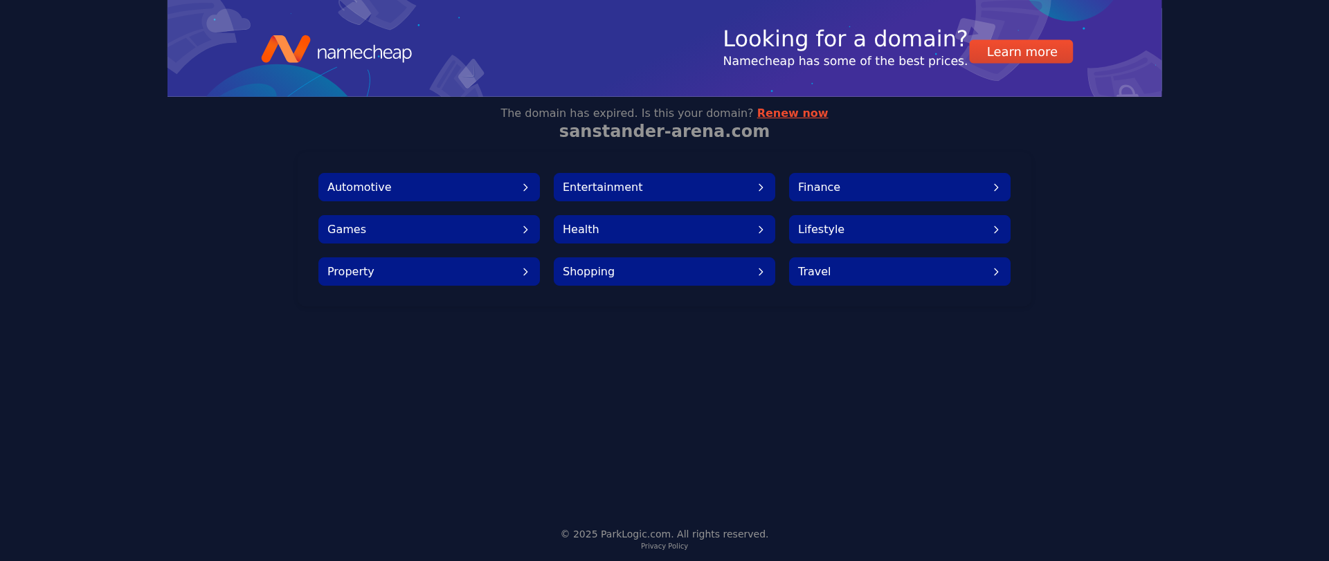 Screenshot of runwayparking.com