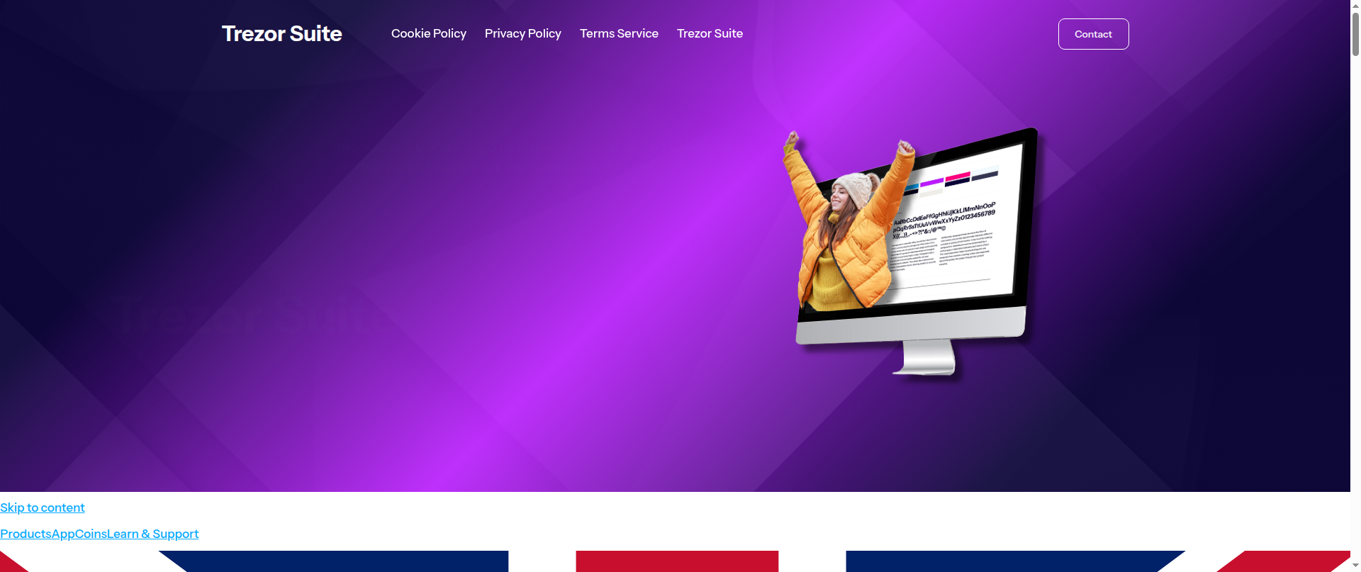 Screenshot of trezors.live