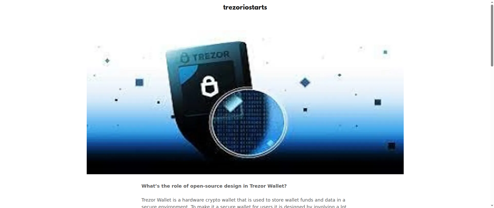 Screenshot of trezoriostarts.godaddysites.com