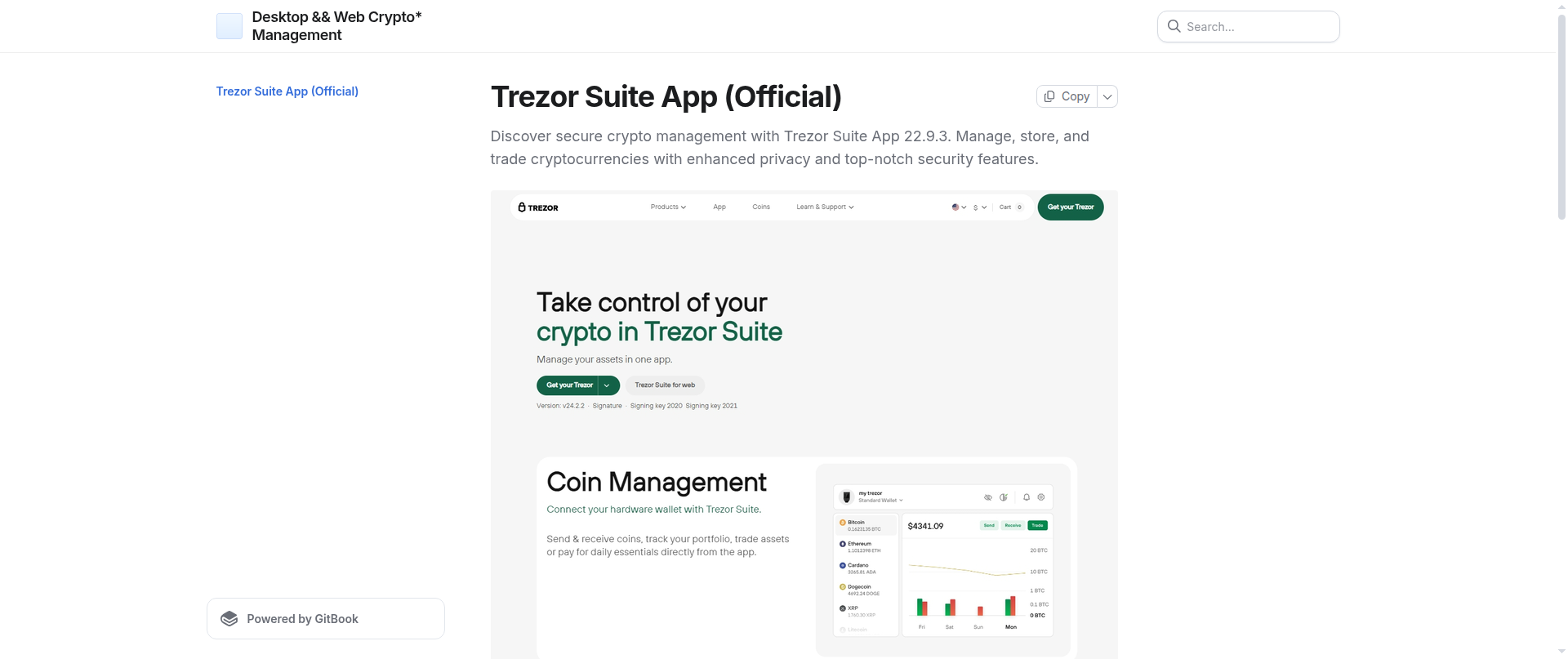 Screenshot of hub-trezrsuiteapp--in.gitbook.io