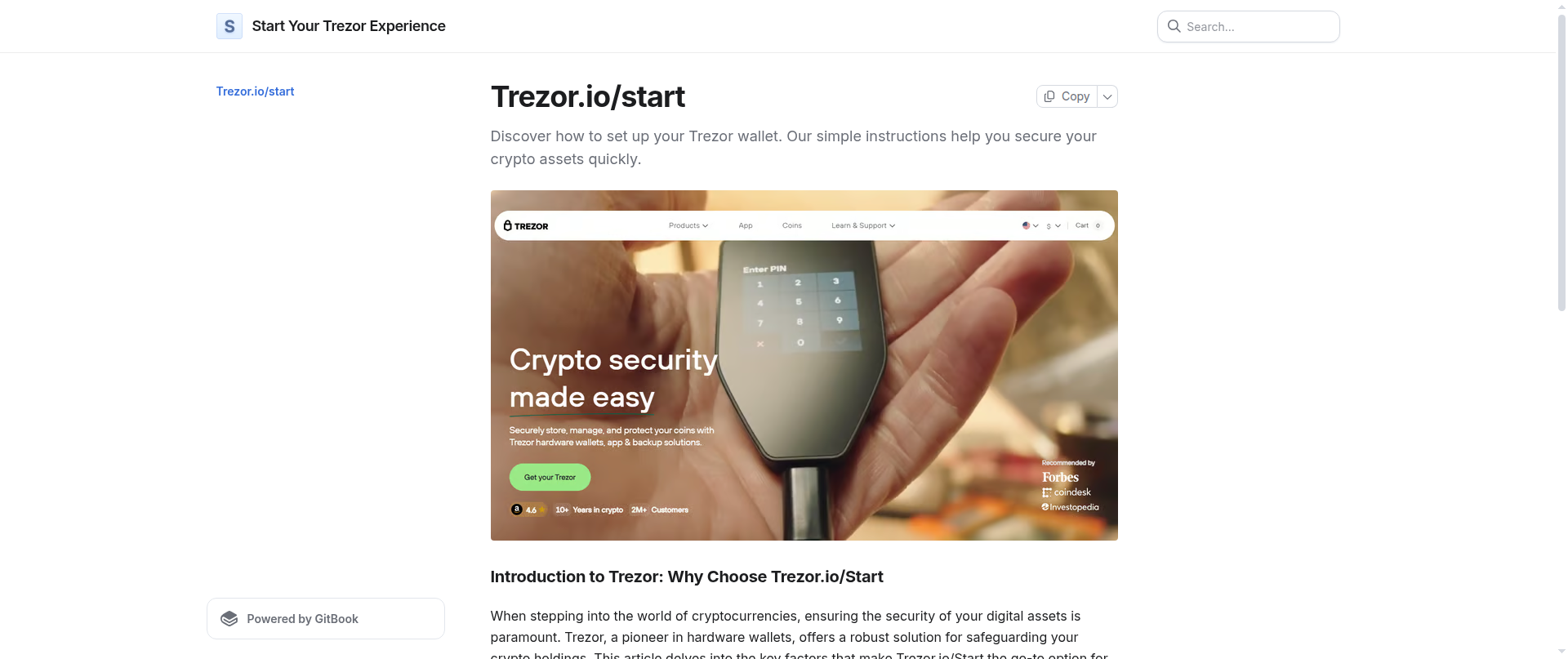 Screenshot of auth-trezor-cdn-io.gitbook.io