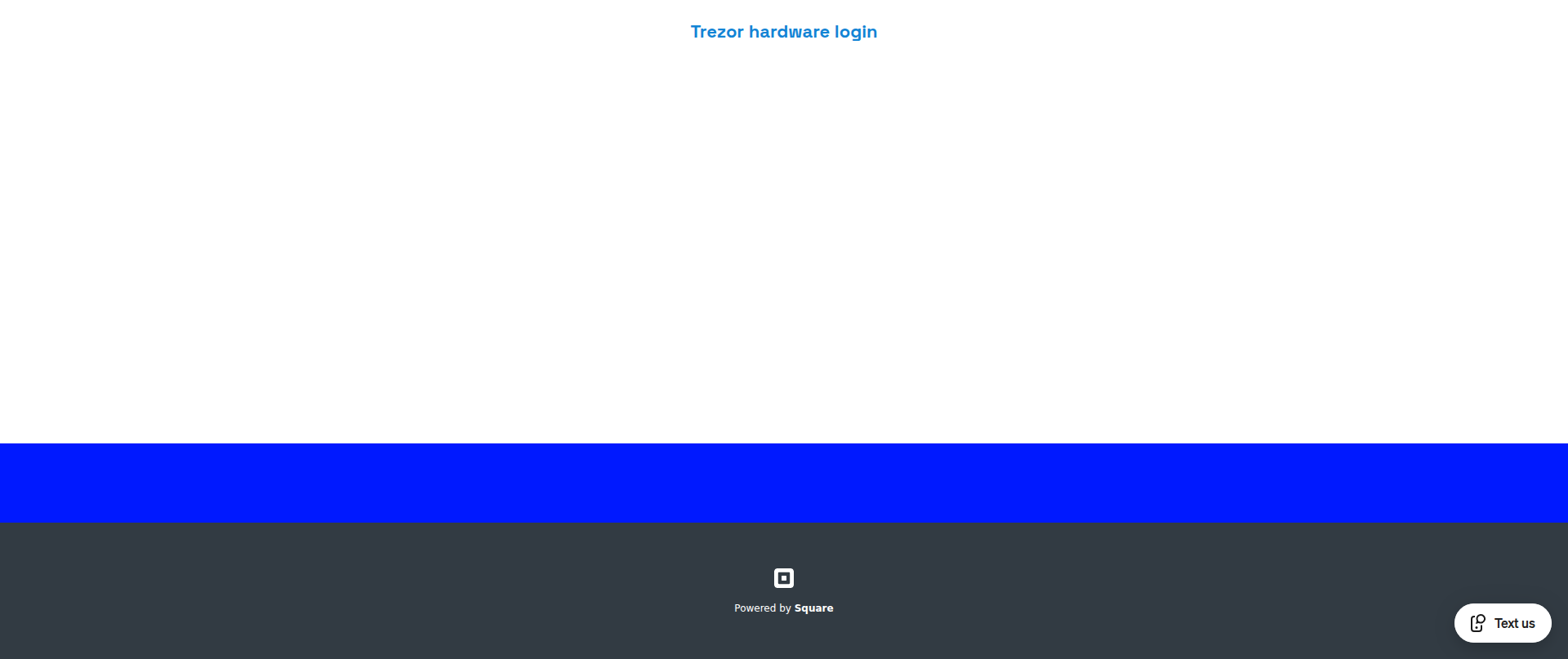 Screenshot of trezor-hardware-login.square.site