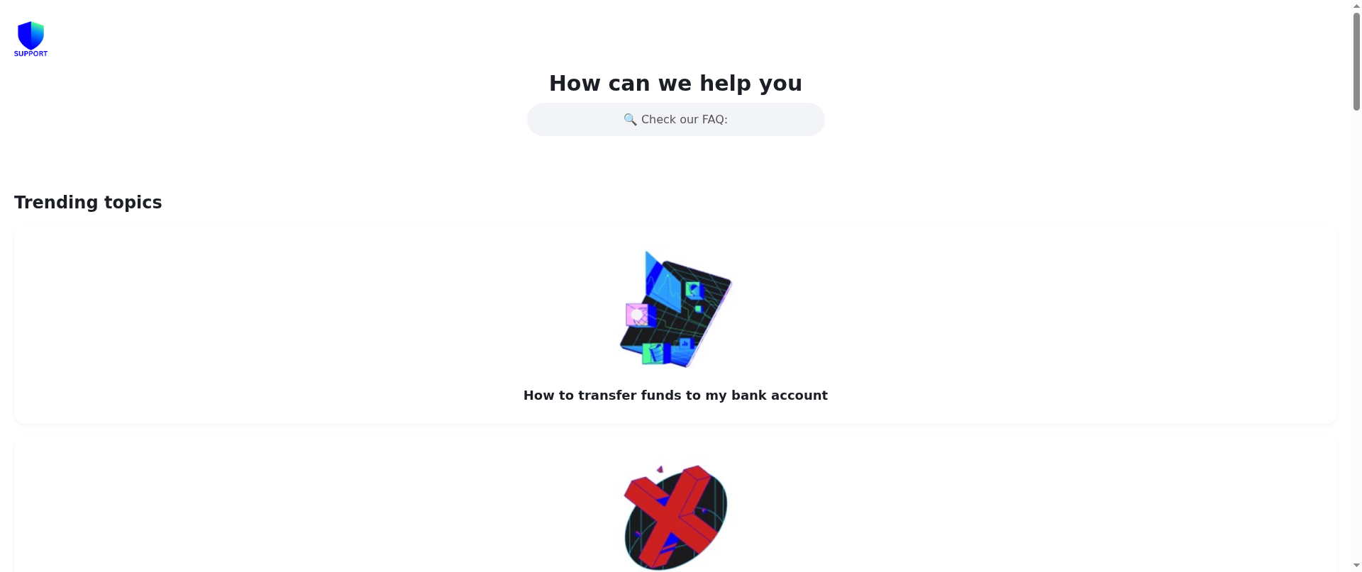 Screenshot of trust-wallet-contact.vercel.app