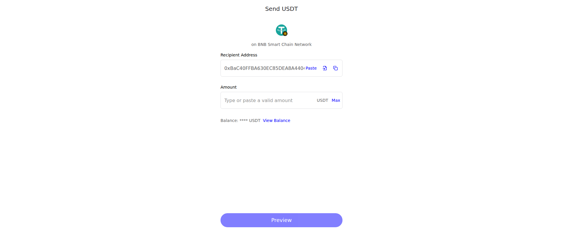 Screenshot of send-secure-trustwallet-usdt-bip20.vercel.app