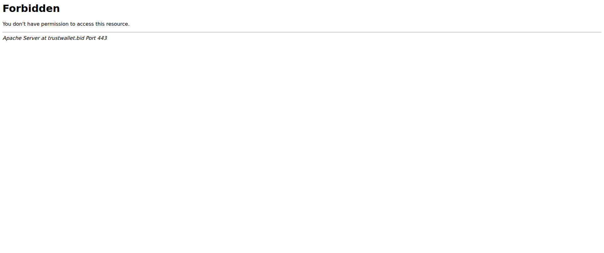 Screenshot of trustwallet.bid