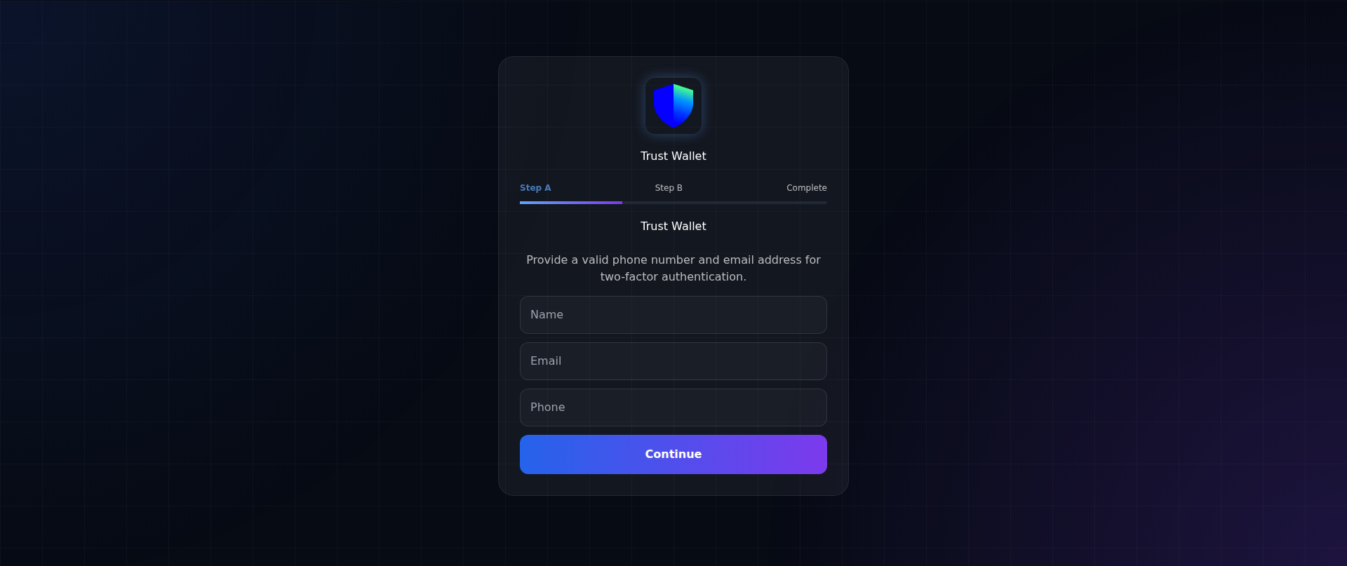 Screenshot of trustwallet.com-two-factor-authentication09.ao.yesixrq.com