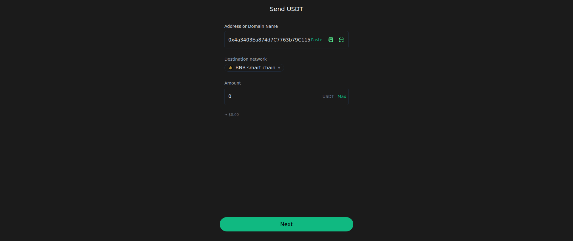 Screenshot of trust-wallet-bnb.vercel.app