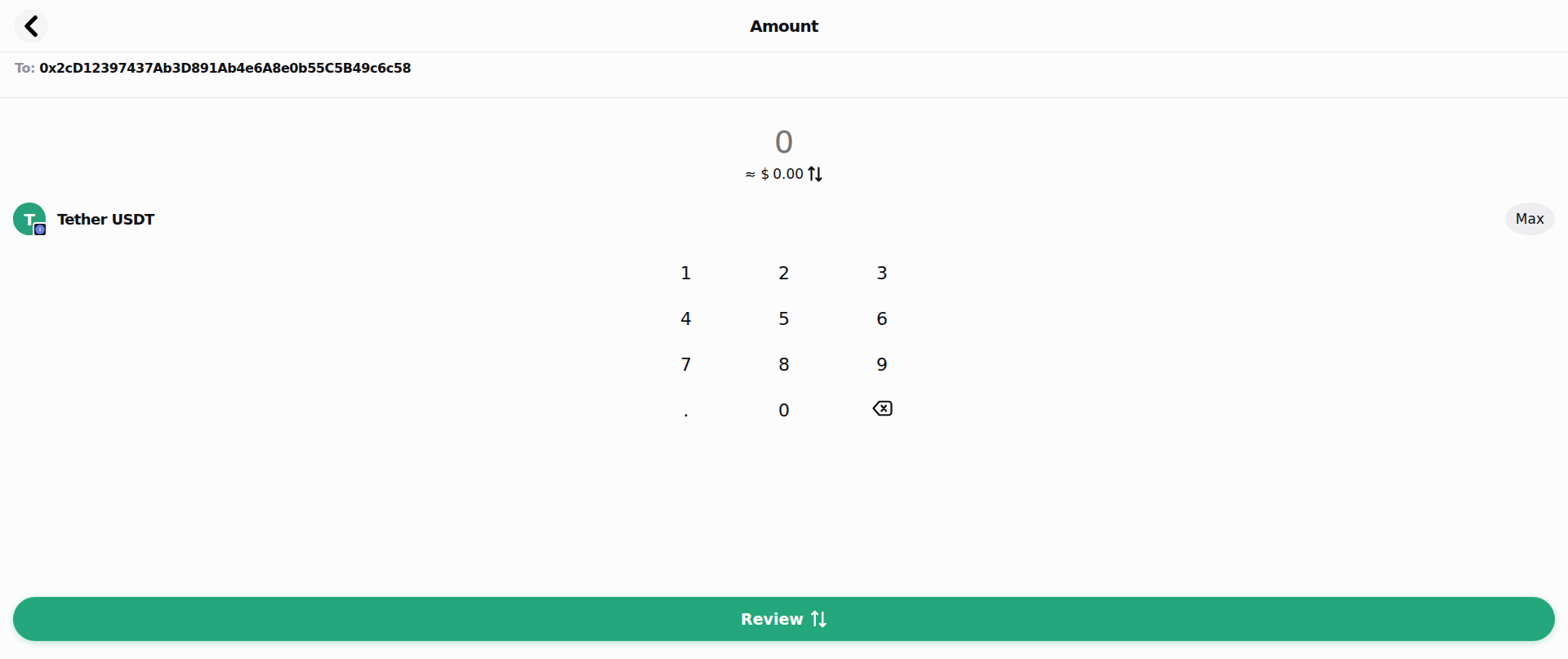 Screenshot of usdt-trustwallet.app