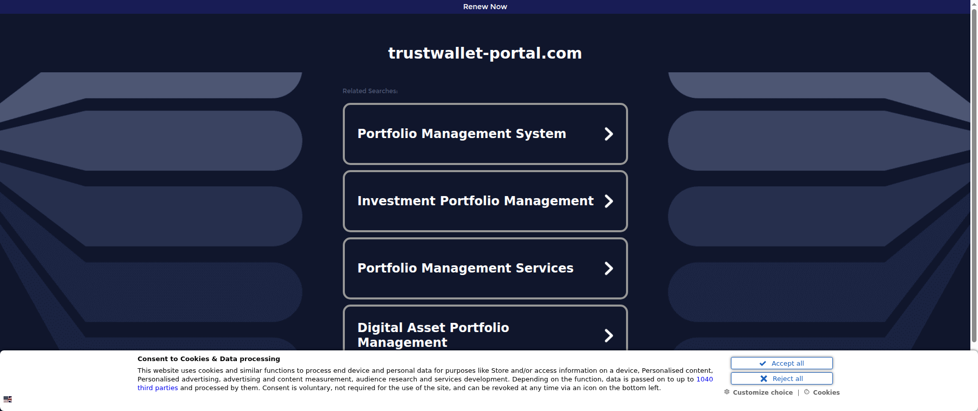 Screenshot of trustwallet-portal.com