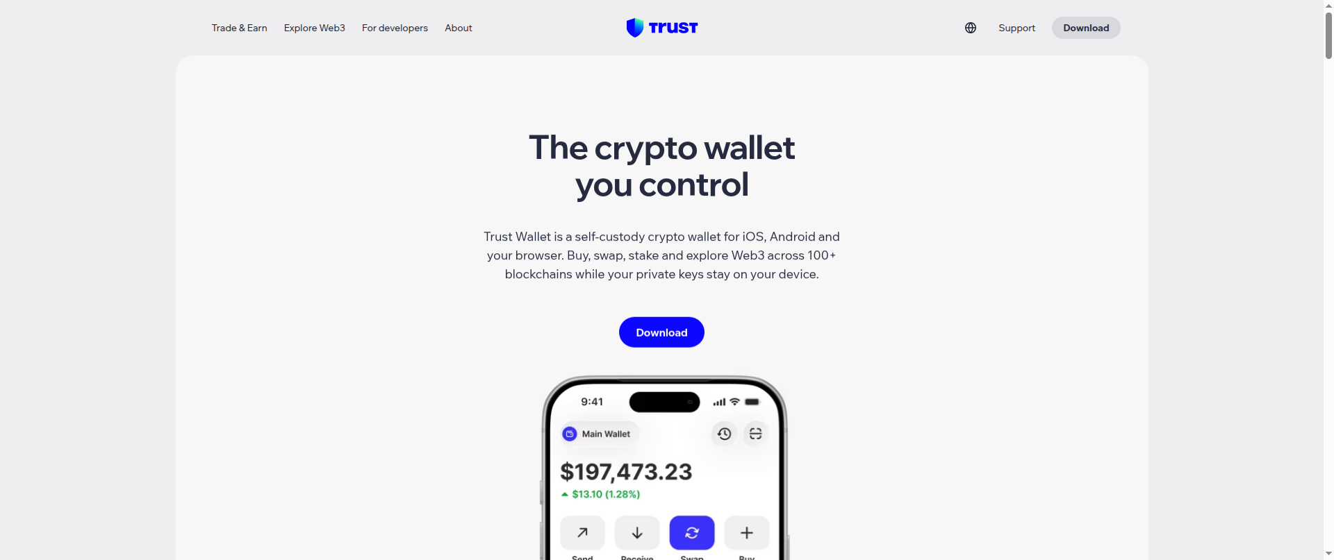 Screenshot of status-trust-wallet.com