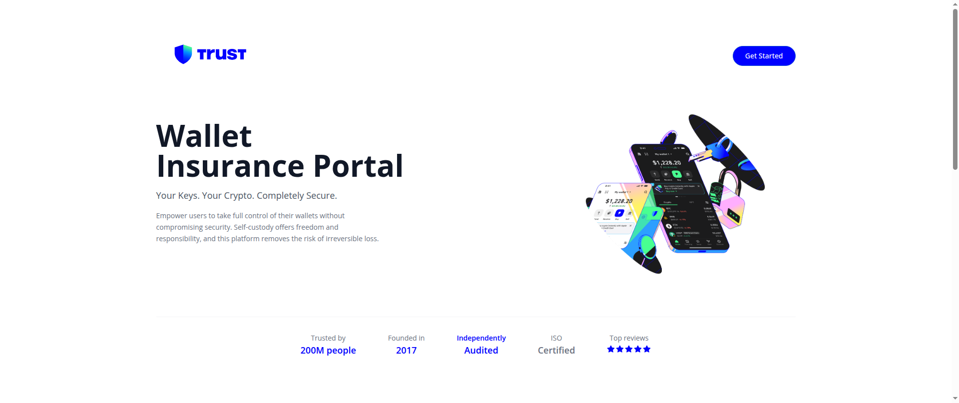 Screenshot of trustwalletcold.com