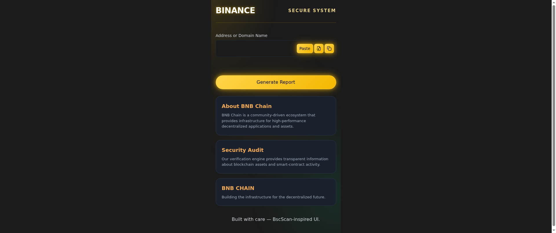 Screenshot of trustwalletreport.vercel.app