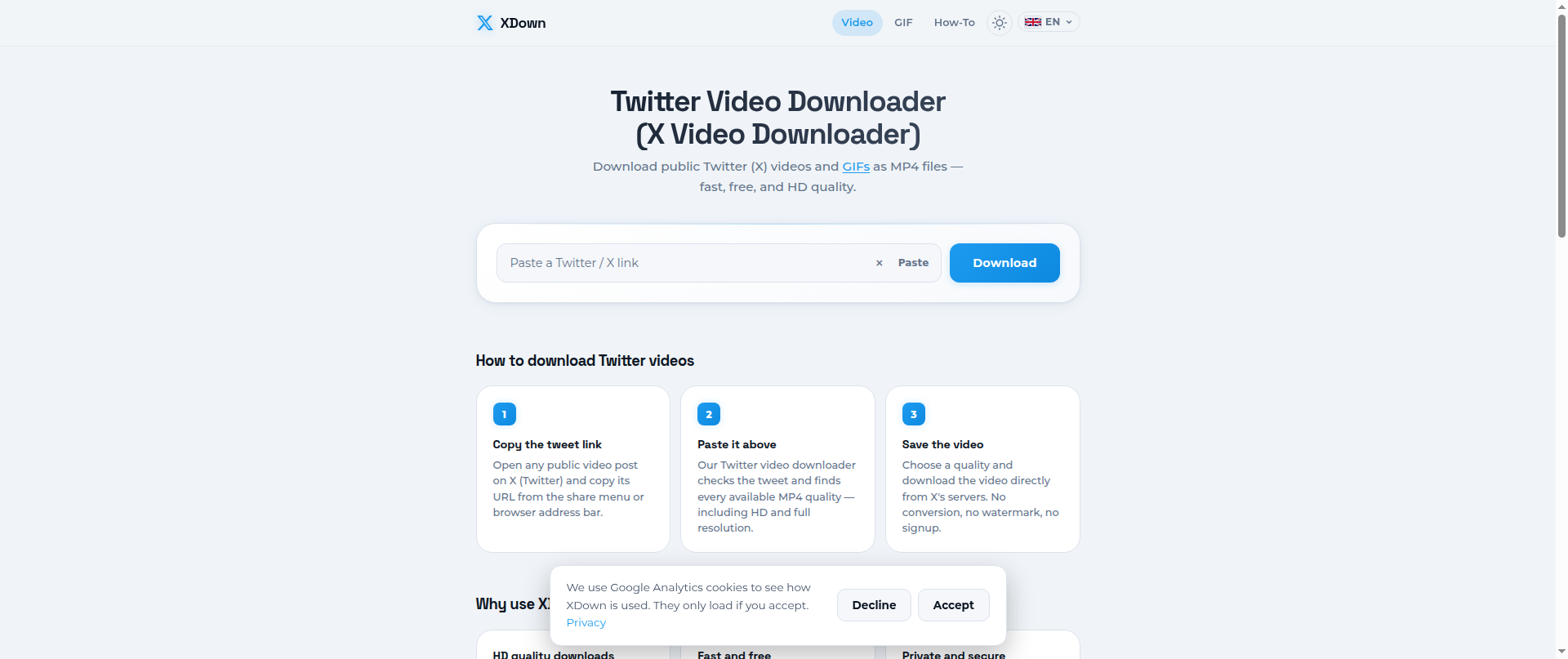 Screenshot of twitterdownloaderhd.com