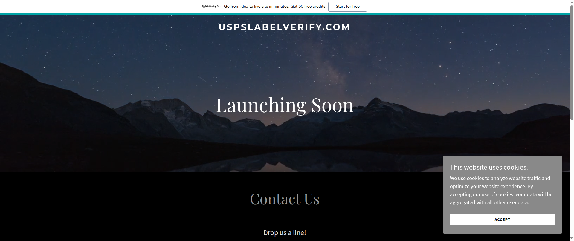 Screenshot of uspslabelverify.com