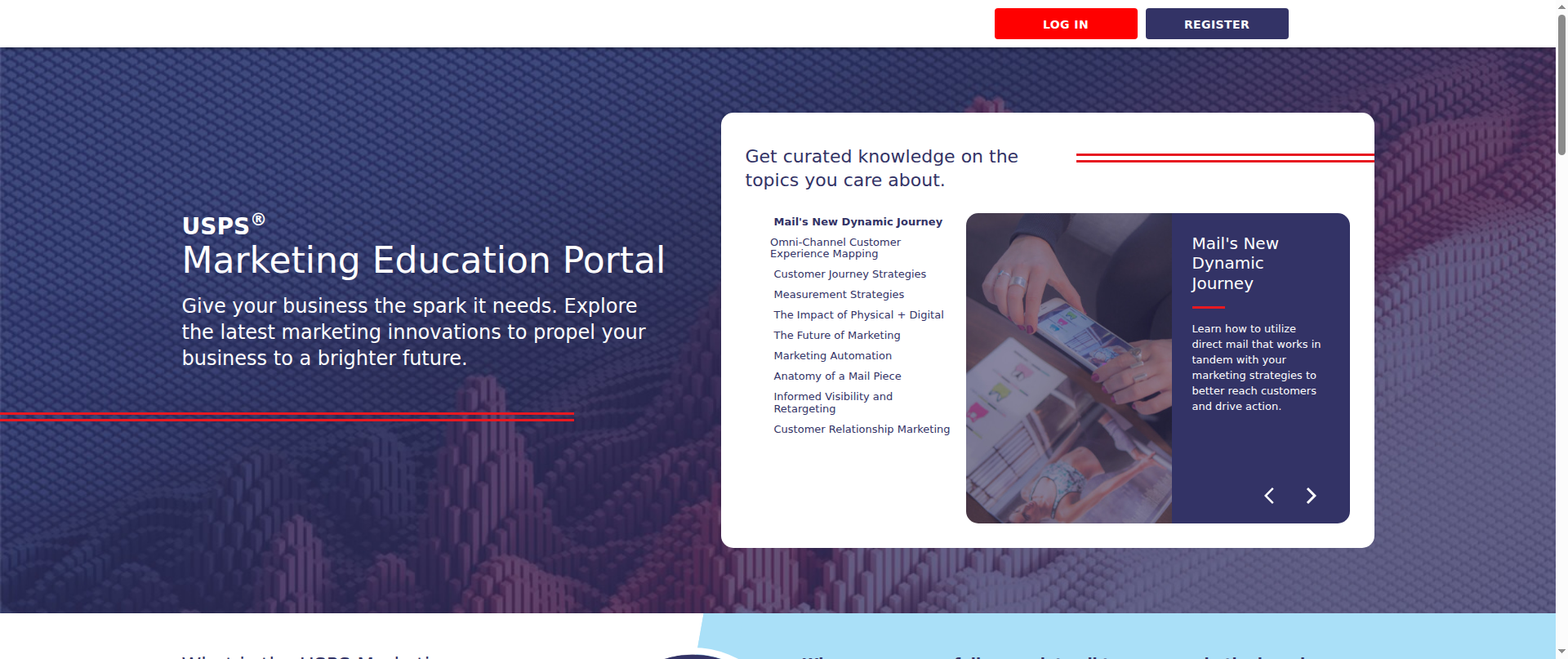 Screenshot of uspsmailjourney.com