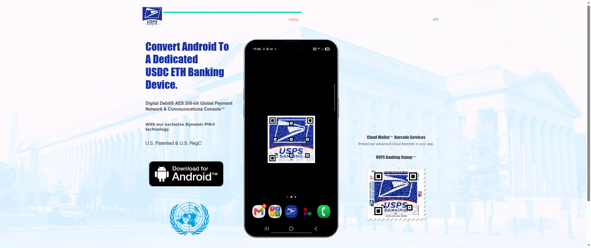 Screenshot of en.usps.cash
